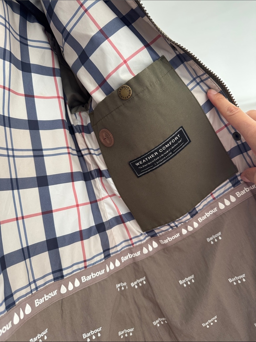 Barbour Women's Olive Utility Trench Coat - Picture 4 of 7